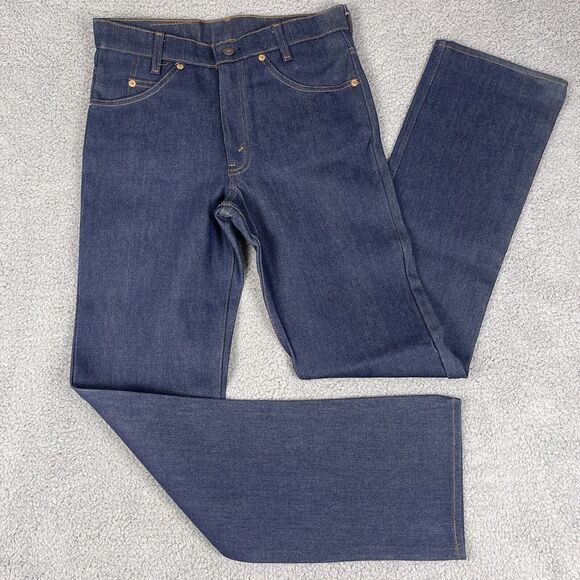 VTG Deadstock Levis Saddleman Jeans Womens 28x32 Raw Denim‎ USA Orange Tab 80s - Picture 6 of 16
